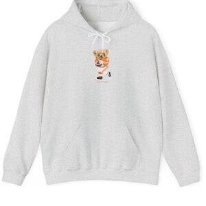 Gray Hoodie with Tennessee Bear Graphic